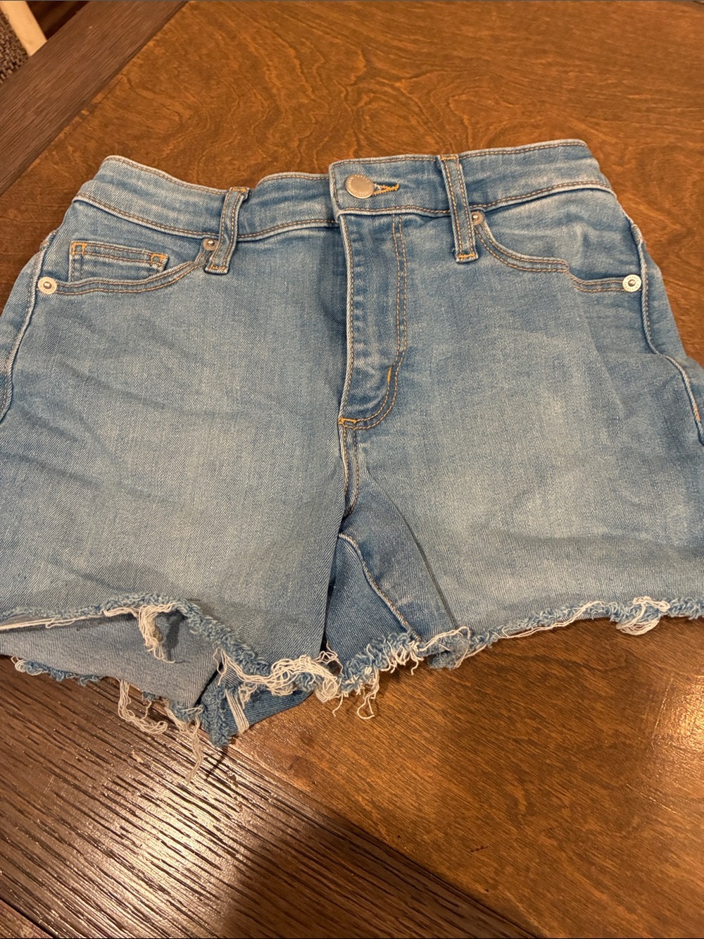 Universal Thread Light Blue Frayed Denim Shorts